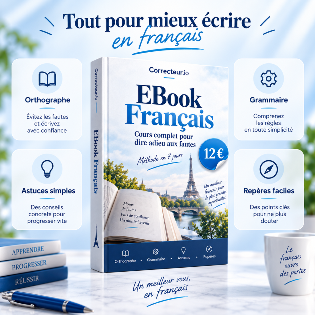 Ebook français – écrire sans faute